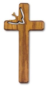Cruz de madera con diseño tallado elegante Cruz colgante de pared Cruz decorativa de madera para el hogar y la decoración artística de pared religiosa - Product Image 5