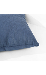 Cojín Decorativo de Poliéster Tejido Ecológico de 45x45 cm, Color Índigo Lavado, con Cierre de Cremallera, Diseño Liso, 400 Hilos, Personalizable - Product Image 3