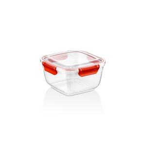 900ml Square <b>Plastic</b> PP Airtight Durable Stackable Microwave Safe <b>Food</b> Container Colored Locking Lid Kitchen Pantry <b>Storage</b> Meal - Product Image 4