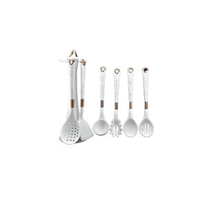 Juego de Utensilios de Cocina de Silicona Importada de 7 Piezas, Resistentes al Calor, con Revestimiento Blanco, Juego de Utensilios para Cocina - Product Image 2