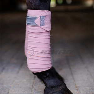 Envolturas de polo ecuestres personalizadas Vendaje de pierna de caballo de lana suave para entrenamiento Competición y protección Envolturas de polo personalizadas - Product Image 5