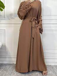Meilleures ventes Abaya Dubaï élégante de haute qualité Designs uniques pour les tenues de fête arabes tendances - Product Image 4