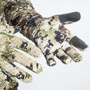 Gants pour hommes, équipement de travail, demi-gants en polaire camouflage, respirants, pour la chasse, pour le cyclisme en plein air - Product Image 1