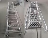 Échelle à marches en aluminium