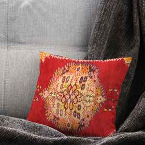 Cojín con estampado floral bohemio, cojín decorativo vintage hecho a mano, funda + relleno - Product Image 5