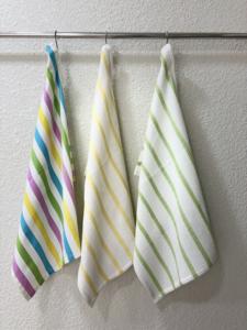 Serviette de cuisine à rayures tissées 100% coton, confort doux, absorption rapide et séchage, serviette de nettoyage écologique multi-usages - Product Image 4