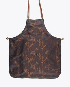 <b>Black</b> Leather Work Apron Cross-Back <b>Harness</b> Multi-Pocket Utility Design for Chef Barista Craftsmen Modern 2026 Leather Apron - Product Image 2