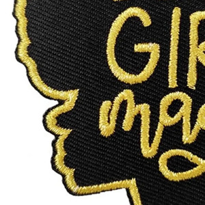 Custom Black Girl Magic Embroidered Iron <b>on</b> <b>Sew</b> <b>on</b> <b>Patch</b> Appliques <b>Patches</b> by TEPRA SPORTS - Product Image 4