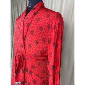 Bata de Casa Vintage para Hombre, Suave y Sedosa, Elegante, Clásica, Sostenible, para Playa o Descanso, Estilo Kimono Masculino, Pantalones Cortos Tipo Bóxer - Product Image 6