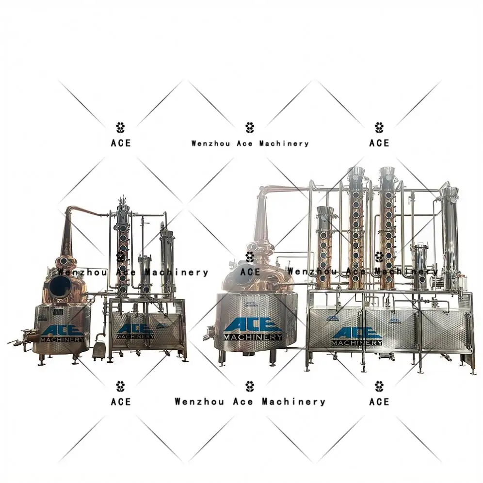 ACE 3000L thủ công 500L tất cả các đồng vẫn còn rượu chưng cất thiết bị chưng cất Đồng Vodka Gin Whisky rum chưng cất