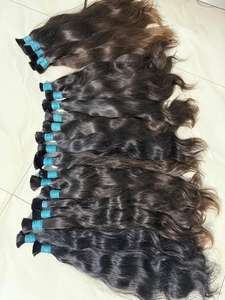 Vente en gros de paquets de cheveux humains bruts naturels lisses ondulés, indiens cambodgiens, malaisiens, double tirage, sans enchevêtrement - Product Image 6