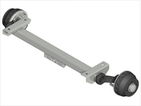 Essieu de remorque de 1500 kg, kit de suspension d'essieu de remorque, essieu à torsion, essieu de remorque à roue pivotante 	   Ensemble d'essieu de remorque durable