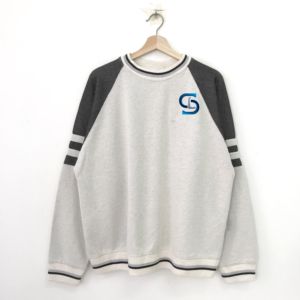 เสื้อสเวตเชิ้ตผู้หญิงโอเวอร์ไซส์ผ้าคอตตอนคอกลมเสื้อสเวตเชิ้ตผ้าคอตตอนพิมพ์ไหล่ปล่อยแบบกำหนดเอง - Product Image 6