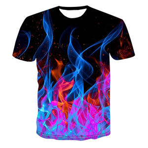 T-shirts imprimés en 3D pour hommes, nouveauté, vêtements ajustables, élégants, respirants et personnalisés, tissu tricoté à motif solide - Product Image 1