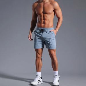 <b>Men's</b> Double Layer <b>Running</b> <b>Shorts</b> Zipper Pockets Solid Pattern Gym Fitness Training Apparel Summer Suitable Mid-Waist 2XL Size - Product Image 5