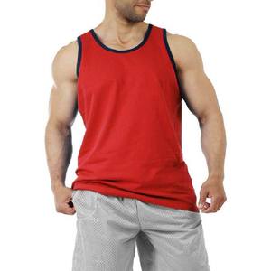 <b>Men's</b> Tank Tops Custom 100% Cotton Spandex Gym Vest Fitness Wear Tank Tops Summer Wear Wholesale Best Selling Solid Color 2025 - Product Image 6