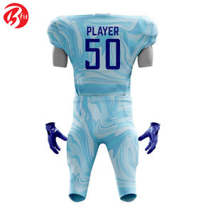 V Neck Sublimation Printing Comfortable Polyester <b>Fabric</b> American Football Jersey Newest Design American football tops - Product Image 6
