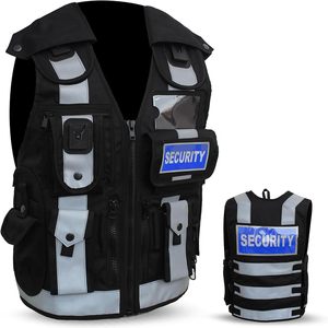 Chaleco de Seguridad para Adiestrador de Perros de Alta Calidad con Tiras Plateadas, Unisex, Impermeable, Transpirable, Reflectante, Ligero y Ajustable - Product Image 1