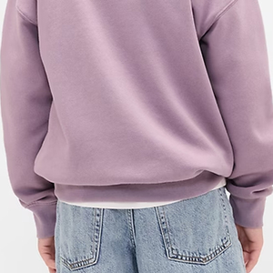 Sudadera de Manga Larga con Cuello Redondo y Color Sólido para Niños, Diseño de Logotipo Personalizado, Servicio OEM de Alta Calidad - Product Image 6