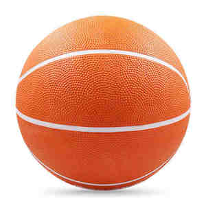 Ballon de basket silencieux en cuir pour enfants et jeunes, couleur blanche, avec logo personnalisé, pour entraînement en salle, OEM - Product Image 4