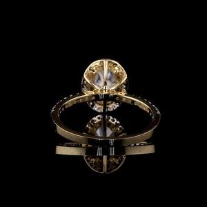 Bague de fiançailles en diamant de laboratoire haut de gamme coupe ovale certifiée IGI VVS2 E couleur fournisseur en gros de haute qualité de qualité supérieure - Product Image 2