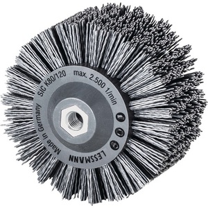 Abrasive <b>Round</b> <b>Brush</b> 140 Mm M14 SiC Bristles Grit 80 60 Mm 2500 Min- by Lessmann - Product Image 1