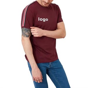 เสื้อยืดคอกลมแขนสั้นสำหรับผู้ชายเสื้อยืดโอเวอร์ไซส์220gsm คอตตอนสีพื้นออกแบบโลโก้ได้ตามต้องการ - Product Image 2