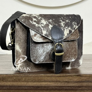 Nouveau concepteur sac à bandoulière Western peau de vache fourrure cuir élégant sac à main cheveux sur cacher fourrure bohème Offre Spéciale femmes Multi utilisations sac - Product Image 1