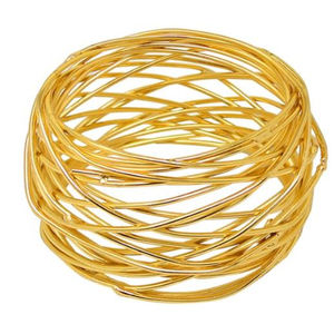 Servilletero redondo antiguo Acabado dorado Venta al por mayor Servilletas decorativas de mesa y accesorios de comedor a bajo precio - Product Image 6