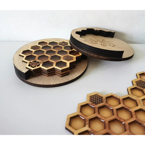 Posavasos de café acrílico redondo de alta calidad, manteles individuales y almohadillas elegantes de Color amarillo, posavasos a precios de proveedores mayoristas - Product Image 2