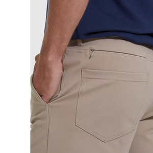 Short de golf à séchage rapide pour homme-Chino décontracté à séchage rapide avec taille élastique, entrejambe de 10 "Short en sergé extensible à l'avant plat de 9 pouces pour homme - Product Image 5
