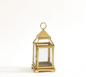 Modern Gold Metal <b>Lantern</b> Candle Holder Decorative Gold and Glass <b>Lantern</b> <b>Tall</b> Gold <b>Lantern</b> for Weddings and Events - Product Image 2