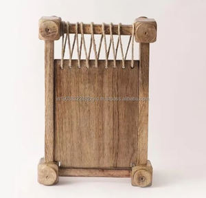 Design personnalisé Plateau de service en bois sur pied Plateau de service en bois surélevé Décor de ferme Planche de service sur pied Rehausseur en bois - Product Image 4