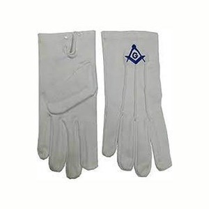 Guantes Masónicos para Adultos de Primera Calidad, 100% Algodón, Fabricados por el Fabricante, Guantes y Mitones para Adultos de Primera Categoría - Product Image 5