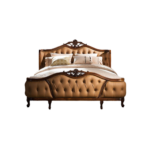 Fábrica vende bien muebles de lujo cama hotel hostal casa apartamento dormitorio Suite cama king size Suite hecha en Indonesia - Product Image 1