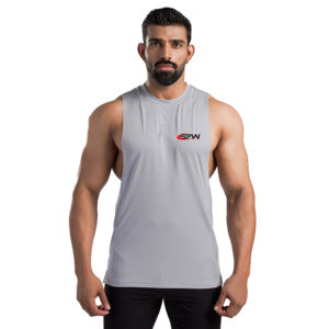 <b>Men</b> Polyester Tank Top Lightweight Stretch Moisture Wicking Sleeveless Athletic <b>Shirt</b> with Breathable Panels Ideal Gym Sports - Product Image 1