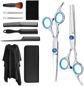 Juego de tijeras de corte de pelo personalizadas al por mayor, tijeras de adelgazamiento para salón, tijeras de peluquería - Product Image 1