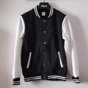 Veste universitaire Vintage broderie personnalisée Style collège Baseball Bomber manteau cuir manches esprit d'équipe unisexe mode vêtements d'extérieur - Product Image 1