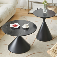 Ensemble de 2 tables basses rondes de luxe modernes pour table d'appoint scandinave, salon, meubles de maison durables et personnalisables