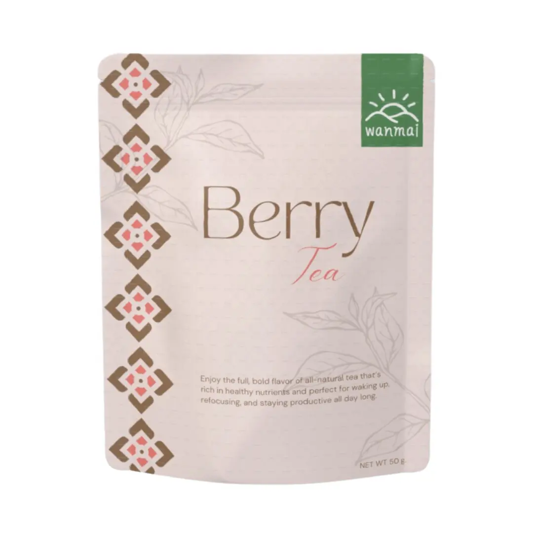 WANMAI29 Berry Tea in Kraft Steeping Bag tè istantaneo allo zenzero al miele sapore personalizzato tè in polvere stile di imballaggio personalizzato