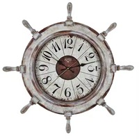 Reloj Náutico de Cuarzo Silencioso H.M.A Handicrafts, Diseño Art Deco, Fácil de Leer, para Oficina, Hogar, Dormitorio, Bodas, Funciona con Batería