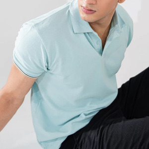 Camisas de Hombre de Primera Calidad en Algodón Terry/Poliéster, con Logotipo Personalizado, Bolsillo, Cuello Alto, Color Sólido, Más Vendidas - Product Image 2