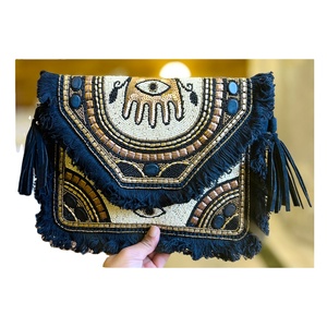 Guru Kirpa Export House's Custom Luxury Leopard Envelope Clutch <b>Bag</b> Beaded Evening <b>Bag</b> Women Ladies Wedding Use Wholesale - Product Image 1