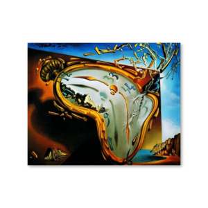 Relojes Decorativos Modernos con Impresión Artística de Salvador Dalí, Natureza Muerta sobre Papel - Product Image 1