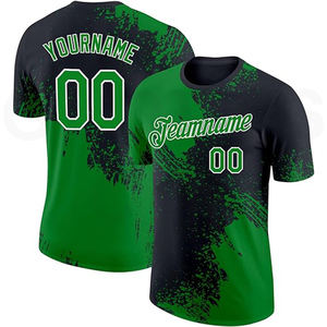 เสื้อกีฬาเบสบอลคอกลมแขนสั้นสำหรับผู้ชายเสื้อซอฟต์บอลระบายอากาศพิมพ์ลายได้ตามต้องการ - Product Image 1