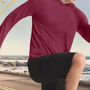 Sudaderas con capucha de lana de algodón 100% para hombre, suéter informal de secado rápido de manga larga sostenible para verano, sudaderas con capucha para hombre - Product Image 4