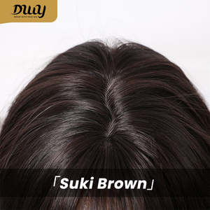 Suki-DWY 12-Inch MiraScalp Synthetic Wig Heat Resistant High-Temperature Fiber Glueless <b>Cap</b> Small Size Natural Body <b>Wave</b> Bangs - Product Image 6