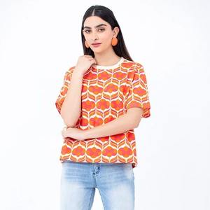 Meilleure qualité en gros Logo personnalisé imprimé dames lâche coton blanc recadrée t-shirt haut court haute qualité femmes t-shirt - Product Image 1