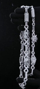 Full Ice Out Mossanite diamond Cuban <b>Chain</b> 9mm 13mm 925 Sterling <b>Silver</b> <b>Chain</b> Hip Hop <b>Necklace</b> VVS Moissanite Cuban Link <b>Chain</b> - Product Image 4