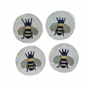 Posavasos de Escarabajo con Cuentas Múltiples, Grabado a Mano, Alta Calidad, Logotipo Personalizado de la India, Arte Moderno Ecológico - Product Image 1